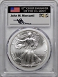 1996 $1 Silver Eagle Mint Engraver Series Mercanti MS70