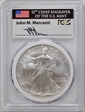 1997 $1 Silver Eagle First Strike Mint Engraver Series Mercanti MS70
