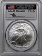 2003 $1 Silver Eagle First Strike Mint Engraver Series Mercanti MS70