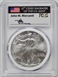1998 $1 Silver Eagle Mint Engraver Series Mercanti MS70