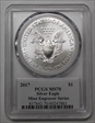 2017 $1 Silver Eagle Mint Engraver Series Mercanti Flag Signature MS70