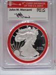 2020-S $1 Silver Eagle FDI Mint Engraver Series Mercanti SF PR70DCAM