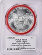1989-(S) $1 Silver Eagle Struck at San Francisco FS Mercanti Mint Engraver MS70