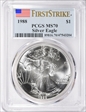 1988 $1 Silver Eagle First Strike MS70