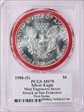 1988-(S) $1 Silver Eagle Struck at San Francisco FS Mercanti Mint Engraver MS70