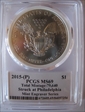 2015-(P) $1 Silver Eagle Total Mintage: 79,640 Mint Engravers Struck@Philly MS69
