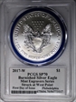 2017-W $1 Burnished Silver Eagle Mint Engravers Series FDI Philadelphia Mercanti SP70