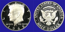 1969-S 50C PR68DCAM