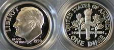 1990-S 10C PR69DCAM
