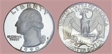 1990-S 25C PR69DCAM