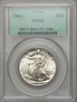 1941 50C MS65