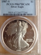 1987-S $1 Silver Eagle PR67DCAM