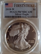 2018-W $1 Silver Eagle First Strike PR70DCAM