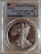 2018-S $1 Silver Eagle First Strike PR70DCAM