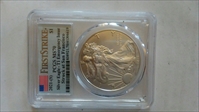 2021-(S) $1 Silver Eagle - T1 Emergency Issue Struck at San Francisco First Strike MS70