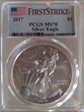 2017 $1 Silver Eagle First Strike MS70