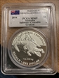 2014 $1 Saltwater Crocodile Graham - AU Flag w/Produced by RAM Insert MS69