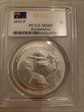 2019-P $1 Kookaburra Ag MS69