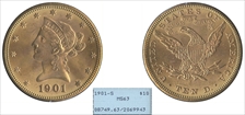 1901-S $10 MS63