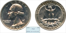 1952 25C PR65