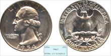1954 25C PR67