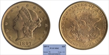 1897-S $20 MS62