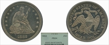 1882 25C PR64