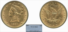 1881 $10 MS61