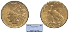 1910-D $10 MS63