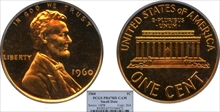 1960 1C Small Date PR67CAM