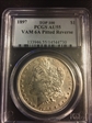 1897 $1 VAM 6A, Pitted Reverse AU55