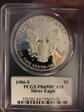 1986-S $1 Silver Eagle Moy Signature PR69DCAM