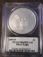 1997-P $1 Silver Eagle Moy Signature PR69DCAM