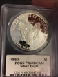 1989-S $1 Silver Eagle Moy Signature PR69DCAM