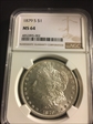 1879 S one dollar Morgan MS64