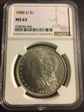 1888 O One Dollar Morgan MS63