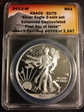 2013 W One Dollar Enhanced American Silver Eagle EU70