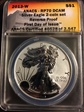 2013 W One Dollar Reverse Proof American Silver Eagle RP70