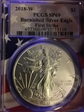 2018-W $1 Burnished Silver Eagle First Strike Picture Frame SP69