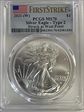 2021-(W) $1 Silver Eagle - Type 2 Struck at West Point First Strike MS70