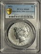 2021 $1 Peace Dollar 100th Anniversary MS69