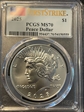 2025 $1 Peace Dollar First Strike MS70