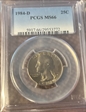 1984-D 25C MS66