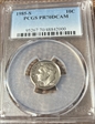 1985-S 10C PR70DCAM