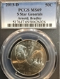 2013-D 50C 5 Star Generals Arnold, Bradley MS69