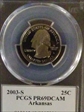 2003-S 25C Arkansas PR69DCAM