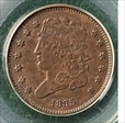 1835 1/2C AU55BN