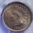 1861 1C MS63