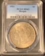 1921 $1 Morgan MS62
