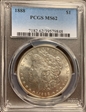 1888 $1 MS62